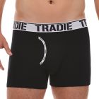 Tradie Big Fella Man Front Trunks MJ1956SK Black And White Mens Underwear