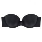Pleasure State My Fit FMO Smooth Push-Up Plunge Strapless Bra P82-4059F Black Womens Bra