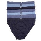 Rio Plain Hipster Brief 7-Pack MXL47W Black/Grey Mens Underwear