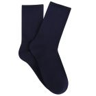 Ambra Bamboo Blend Crew Sock 2-Pack Navy