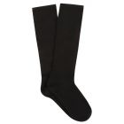 Ambra Bamboo Knee -Hi Sock 2-Pack Black