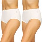 Hestia Heroes Full Brief 2 Pack W10072 Cream Womens Underwear
